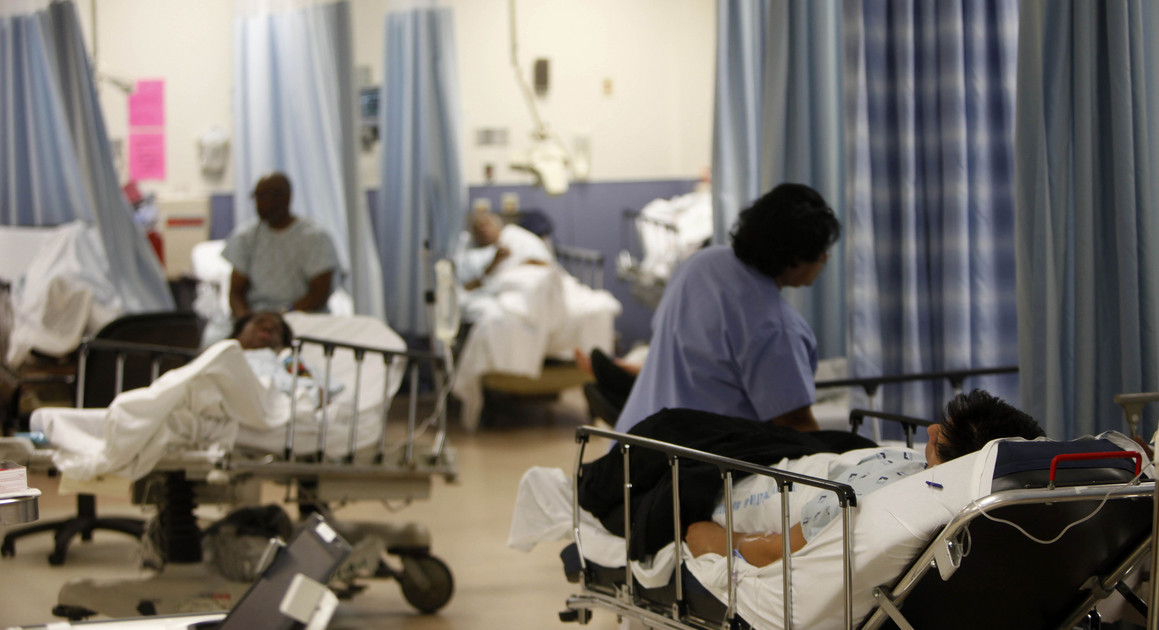 Patients in an emergency room | AP Photo