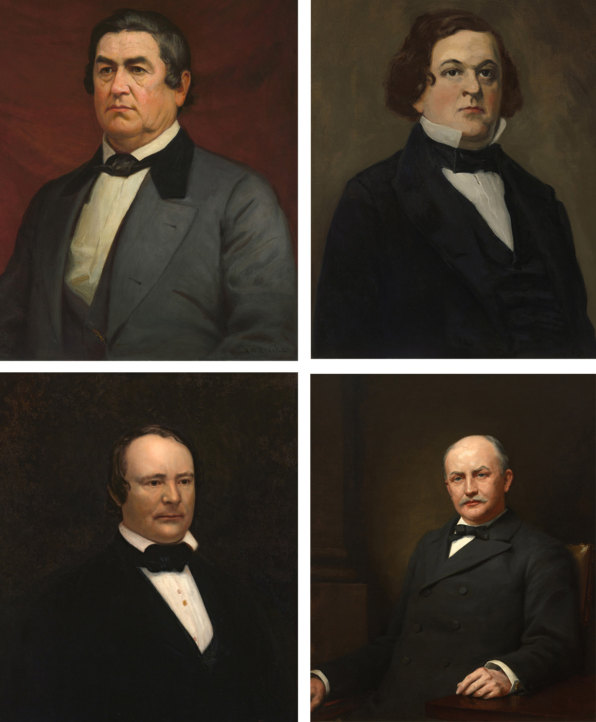 Paintings of Robert Hunter, Howell Cobb, James Orr and Charles Crisp